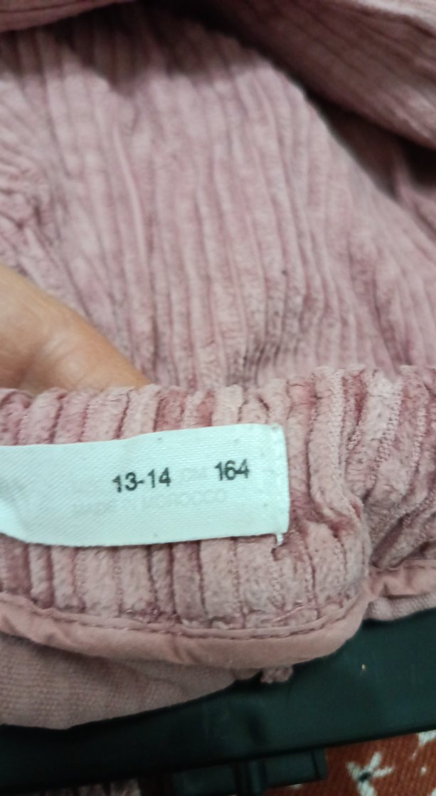 Kadın Pastel pudra fitili kadife Pantolon - Görsel 5