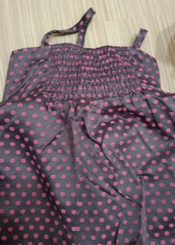 Kız Çocuk Puantiyeli Fırfırlı Elbise - Görsel 4