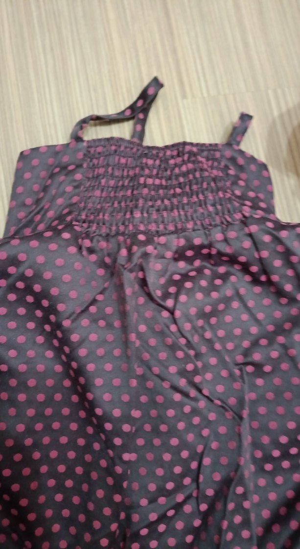 Kız Çocuk Puantiyeli Fırfırlı Elbise - Görsel 4