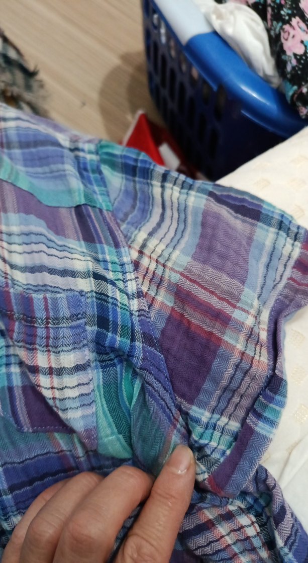 Düğmeli Çok Renkli Bohem Kadın Gömlek - Görsel 3