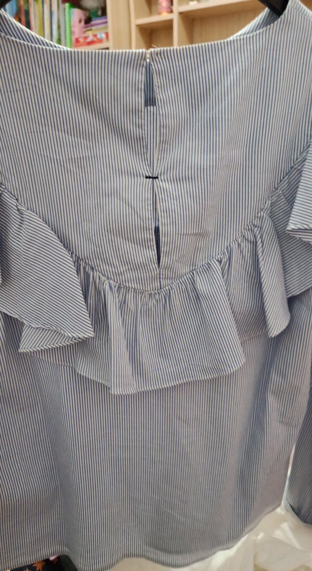 Kız Çocuk Nakışlı Fırfırlı Bohem Bluz - Görsel 3