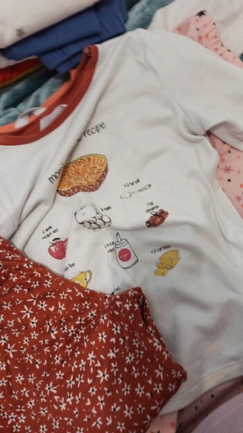 4 Yaş Beden çeşitli Renk Penti çocuk pijama takımı