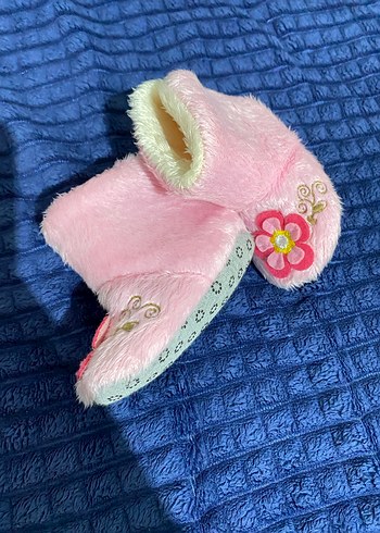 Kız Çocuk Pembe Nakışlı Sıcak Ev Terliği - Görsel 2