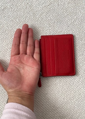 Kırmızı Deri Fermuarlı Kadın Cüzdanı - Görsel 7