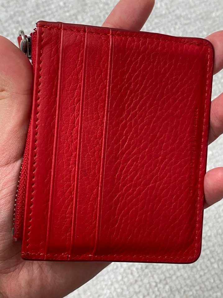 Kırmızı Deri Fermuarlı Kadın Cüzdanı - Görsel 5
