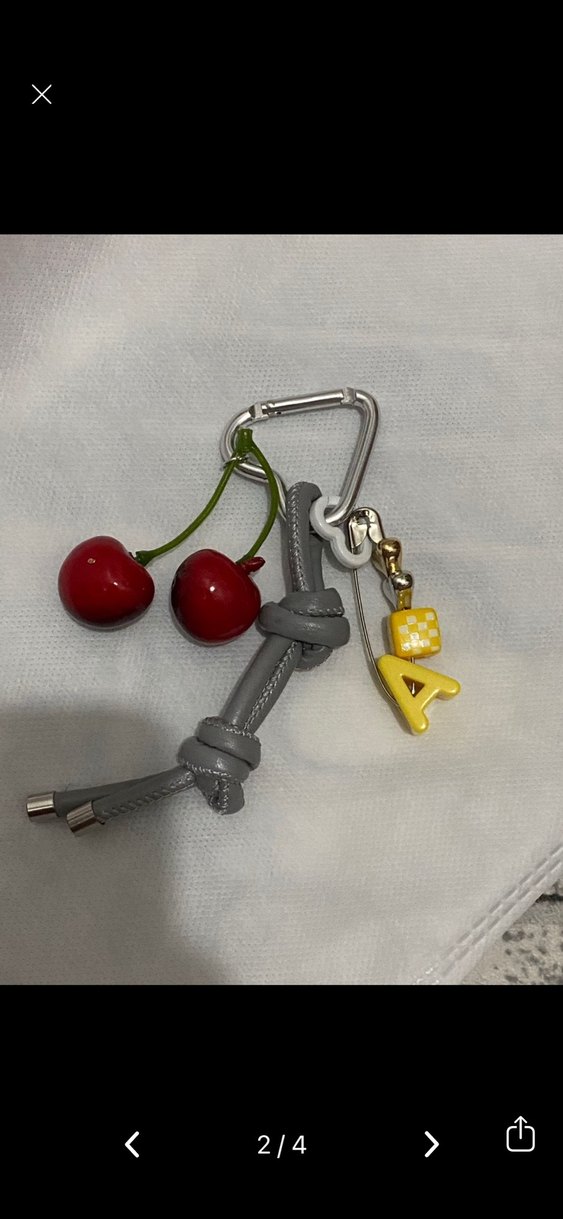 Gri Tokalı çanta charmı - Görsel 2