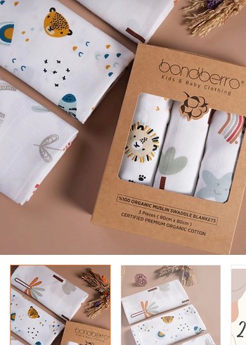 Organik Müslin Battaniye - Görsel 6