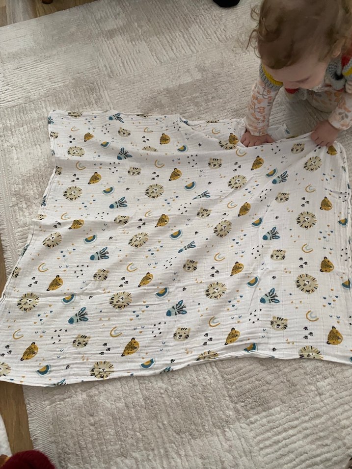 Organik Müslin Battaniye - Görsel 5