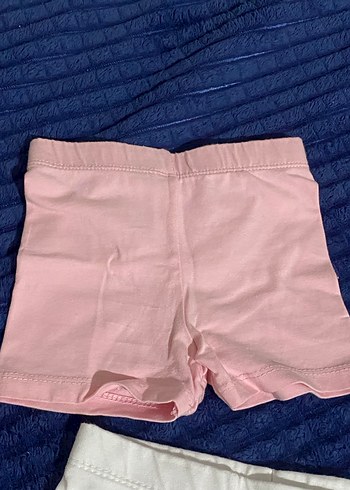 Kız Çocuk Pamuklu Beyaz ve Pembe Şort - Görsel 4