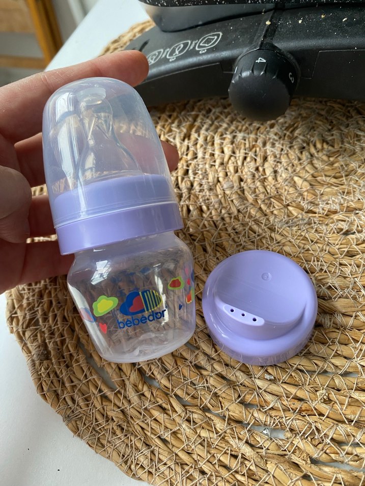 Pastel Mor Bebek Biberonu - Görsel 2