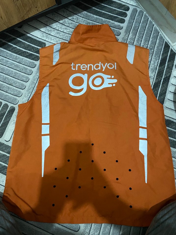 Trendyol Go Fermuarlı Kahverengi Erkek Yelek - Görsel 2