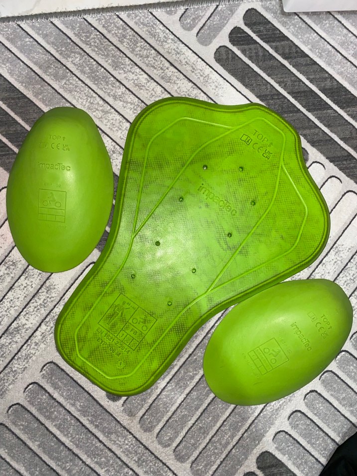 Yeşil Motosiklet Diz Koruyucu Seti Velcro - Görsel 3