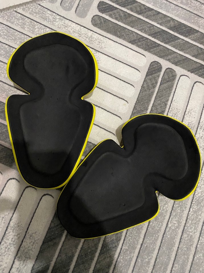 Sarı Motosiklet Diz Koruyucuları Velcro - Görsel 3