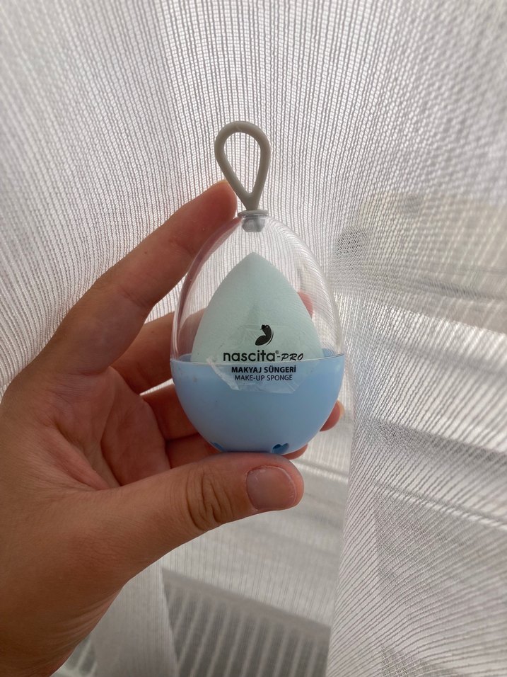 Pastel Turkuaz Makyaj Süngeri - Görsel 2