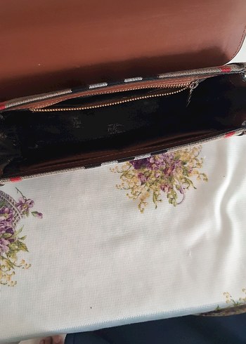 Beden Kahverengi Deri Tokalı Kadın Omuz Çantası