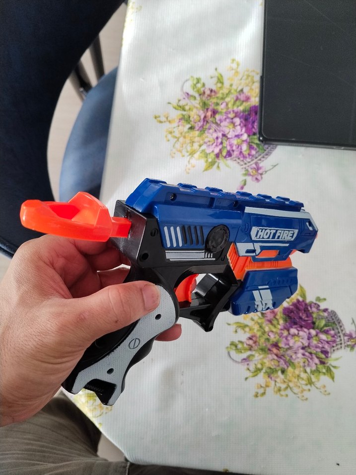 Renkli Mavi Oyuncak Tabanca - Görsel 3