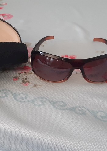 Kahverengi Kadın Güneş Gözlüğü Tokalı - Görsel 4