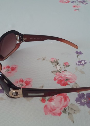 Kahverengi Kadın Güneş Gözlüğü Tokalı - Görsel 3