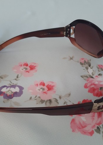 Kahverengi Kadın Güneş Gözlüğü Tokalı - Görsel 2