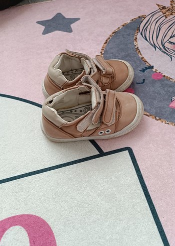 Bej Erkek Bebek İlk Adım Ayakkabısı Velcro - Görsel 2