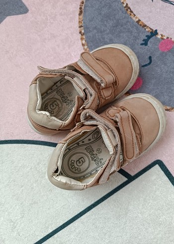 Bej Erkek Bebek İlk Adım Ayakkabısı Velcro - Görsel 3