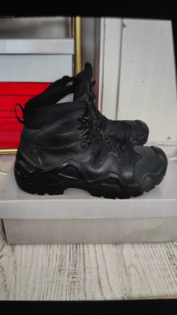 Siyah Kamuflaj Desenli Bağcıklı  Bot - Görsel 2