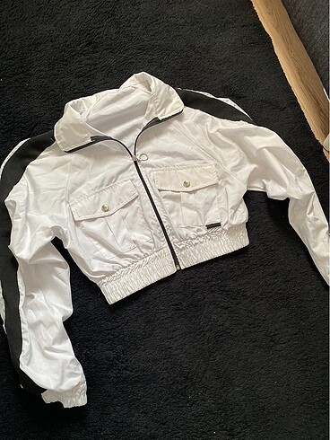 Crop ceket