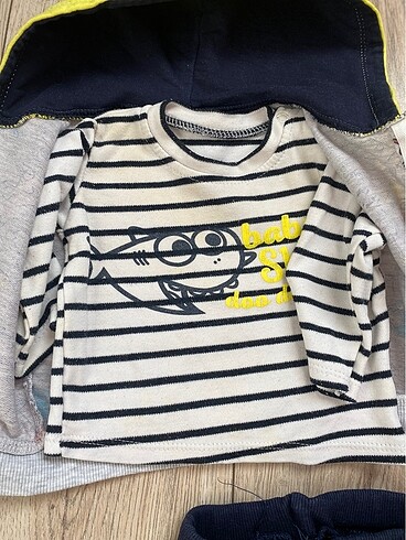 3lü hırkalı alt üst eşofman takımı - Görsel 5