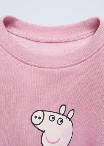 Zara Kız Çocuk Pamuklu Sweatshirt - Görsel 3
