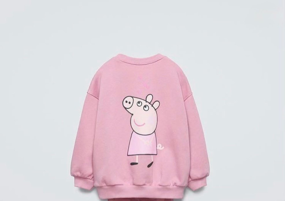 Zara Kız Çocuk Pamuklu Sweatshirt - Görsel 2