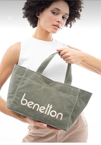 Benetton Kanvas Çanta