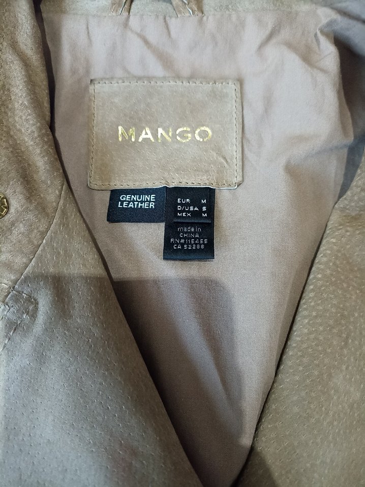 Bej Süet Kadın Biker Ceket - Görsel 4