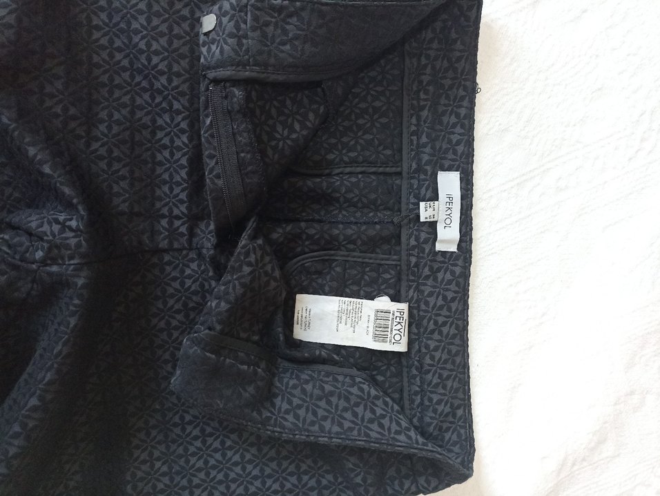 Siyah Kadın Kumaş Pantolon - Normal Boy - Görsel 4