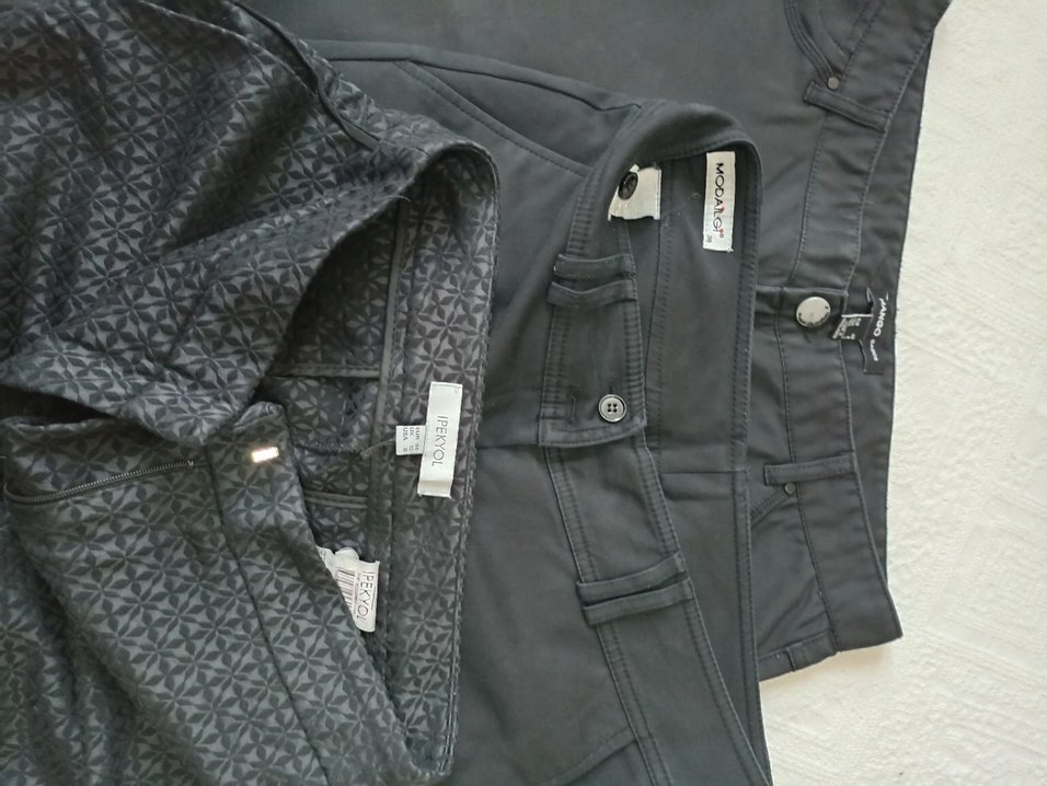 Siyah Kadın Kumaş Pantolon - Normal Boy - Görsel 2