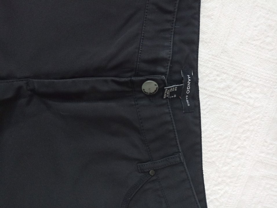 Siyah Kadın Kumaş Pantolon - Normal Boy - Görsel 3