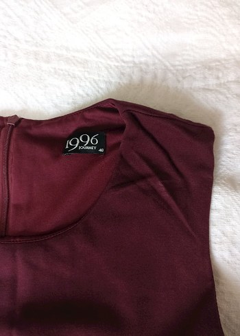 Bordo Midi Kadın  Elbise - Görsel 3