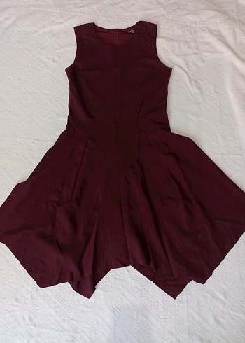 Bordo Midi Kadın  Elbise - Görsel 2