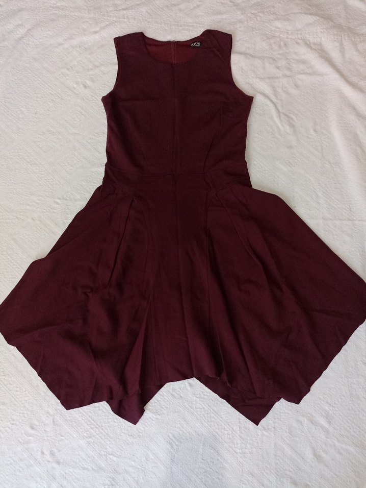 Bordo Midi Kadın  Elbise - Görsel 2