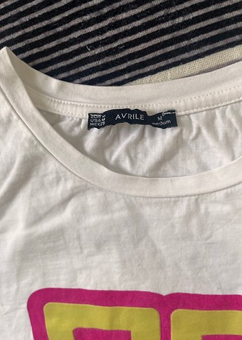 Beyaz Baskılı Hamile Tişörtü - Görsel 3