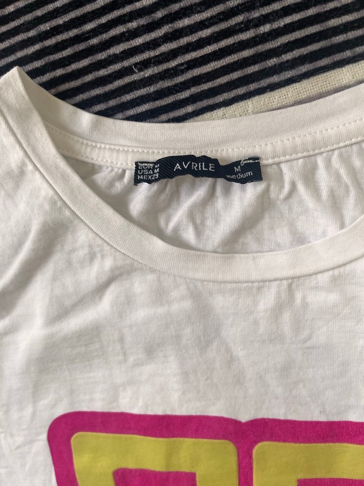 Beyaz Baskılı Hamile Tişörtü - Görsel 3