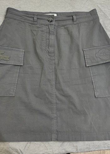 Lacoste Dugmeli Gri Lacoste Kadin Etek