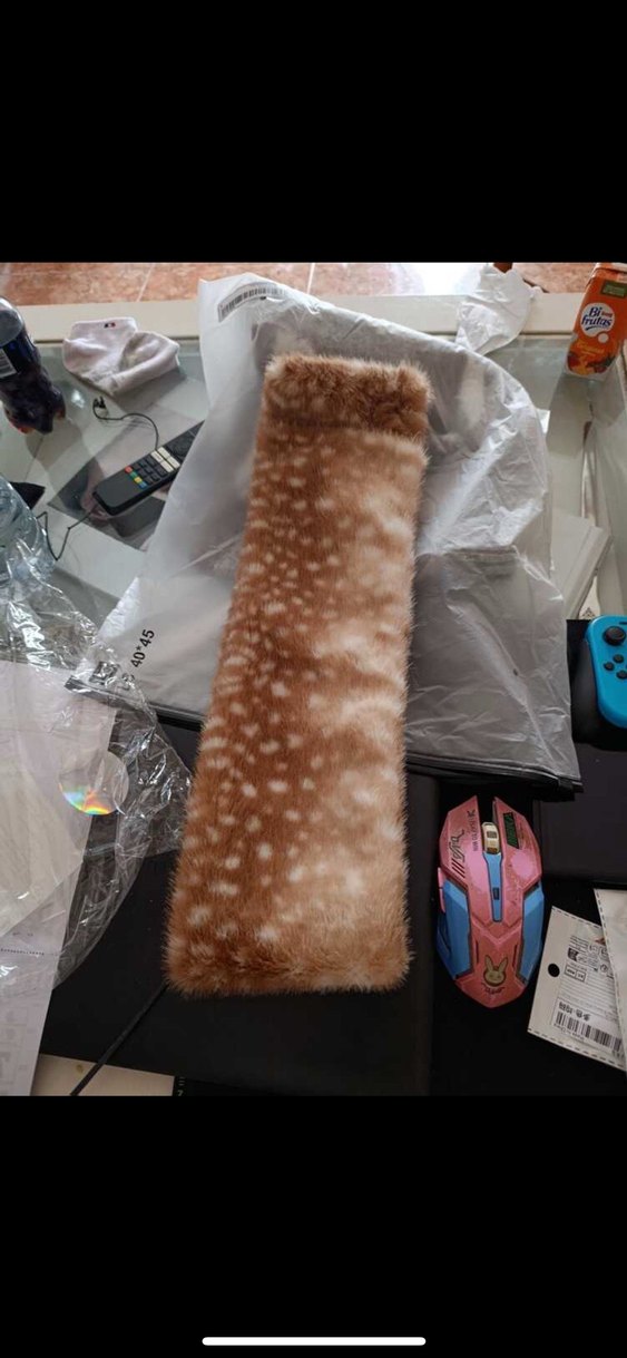 Bej Kadın Kürk Detaylı atkı - Görsel 3