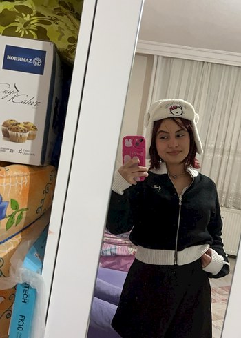 Fermuarlı Siyah Yüksek Yakalı Kadın Ceket - Görsel 6