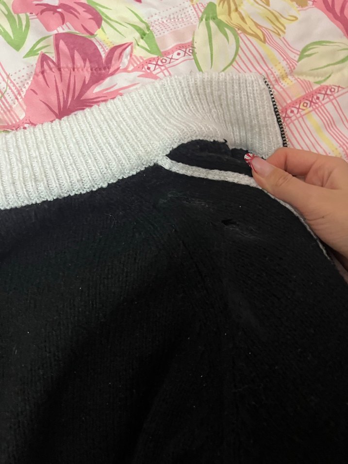 Fermuarlı Siyah Yüksek Yakalı Kadın Ceket - Görsel 4