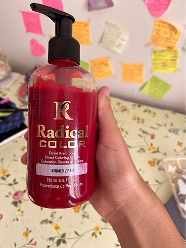 Radical colour kırmızı saç boyası