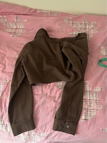 s Beden H&M kahverengi kısa kot ceket