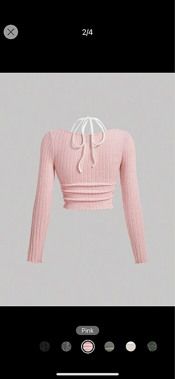 Sheinside Shein pembe bluz