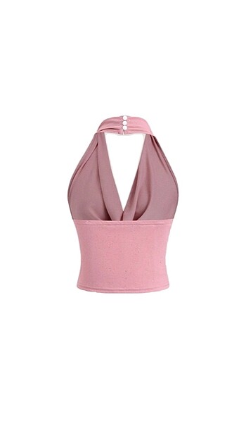 Sheinside Pembe simli büstiyer