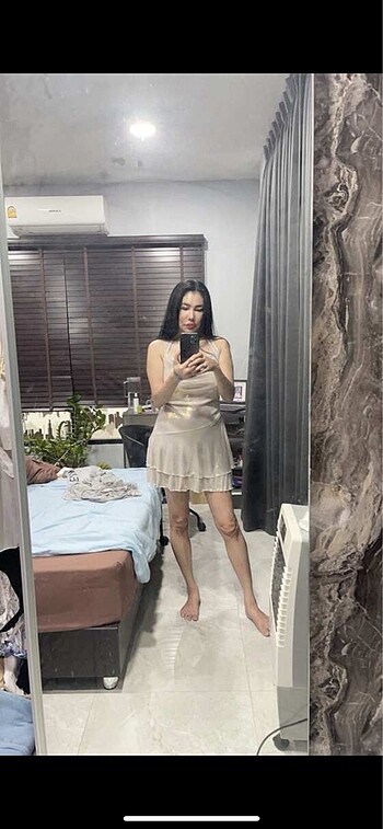 s Beden Hologram kısa elbise