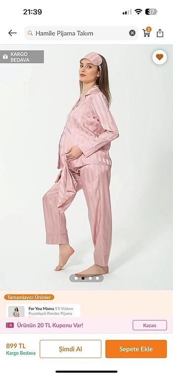 Hamile pijama takımı